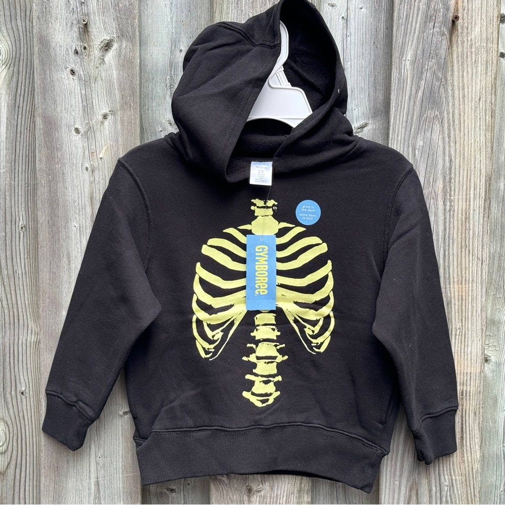 NWT Gymboree Toddler 3-4T Hoodie Glow in the Dark Hoodie